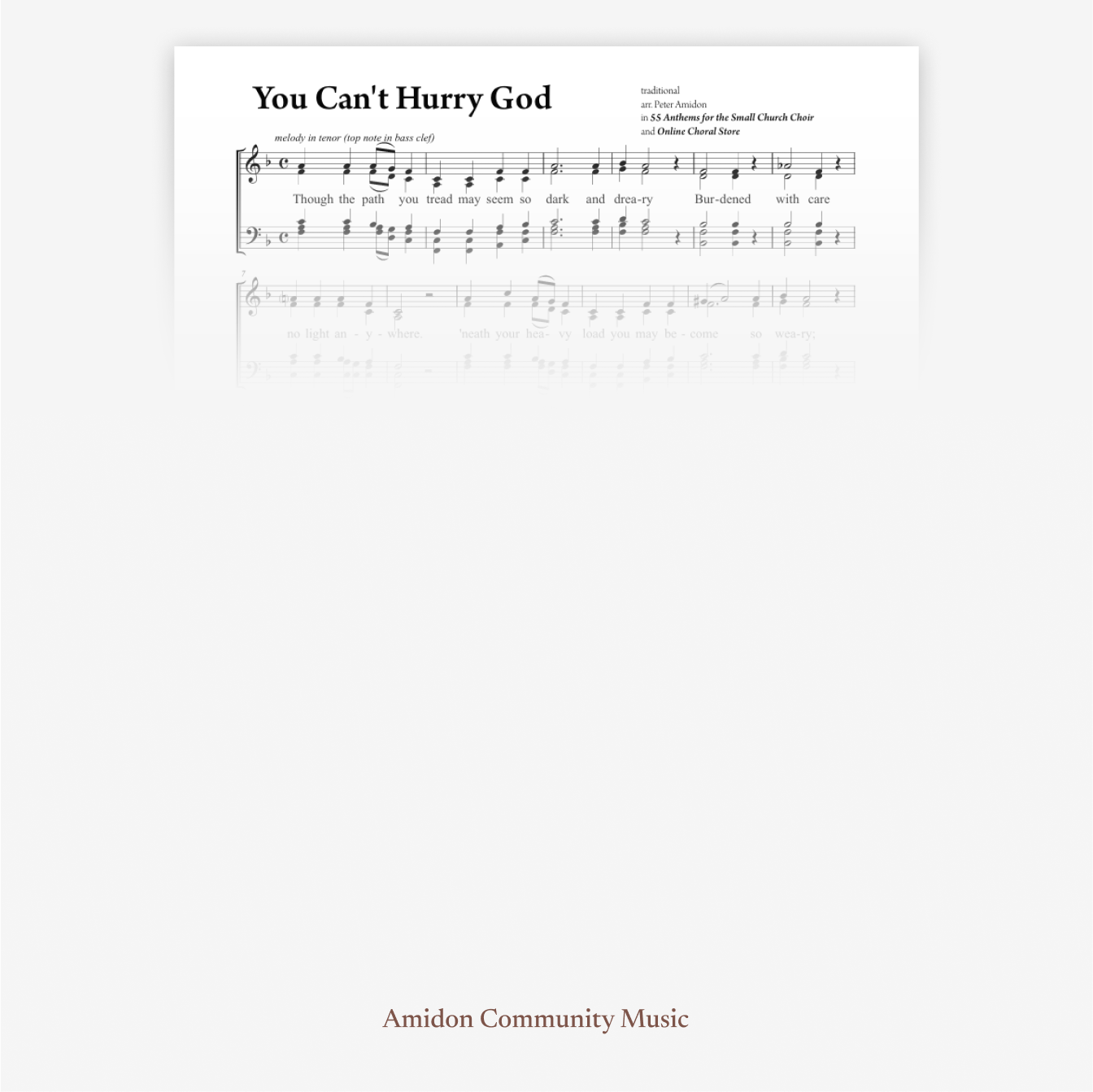 You Can't Hurry God