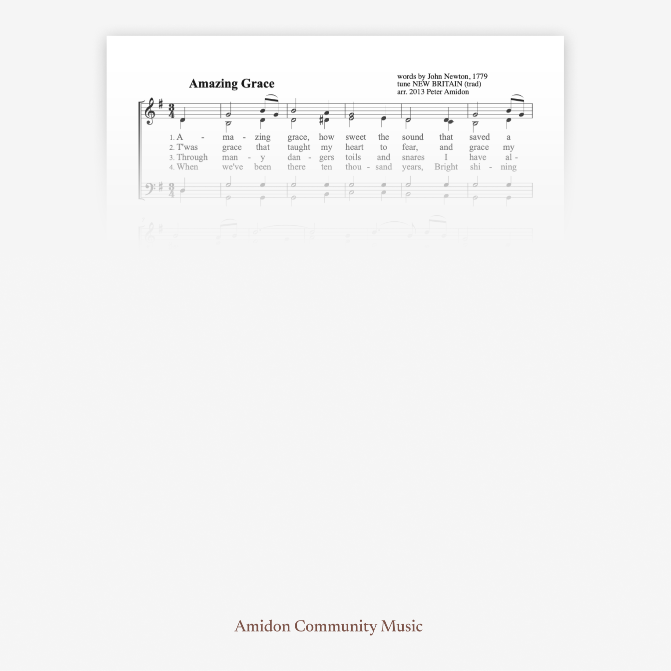 Amazing Grace - Wiregrass version