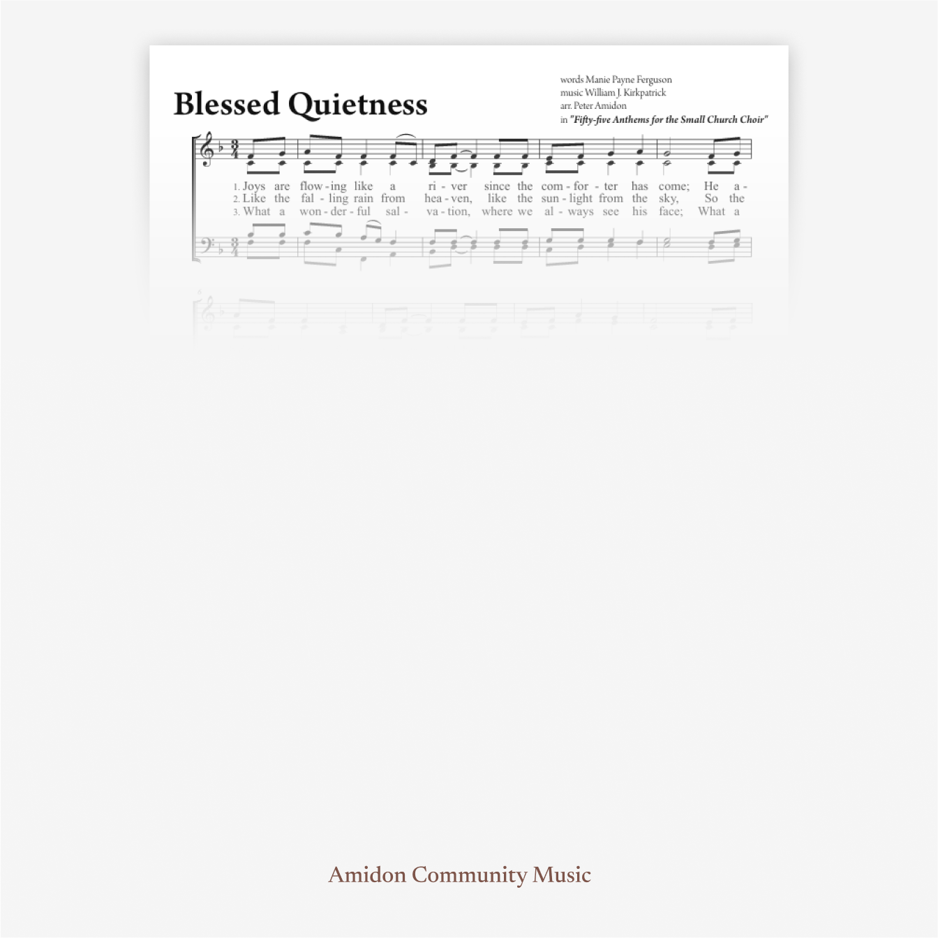 Blessed Quietness