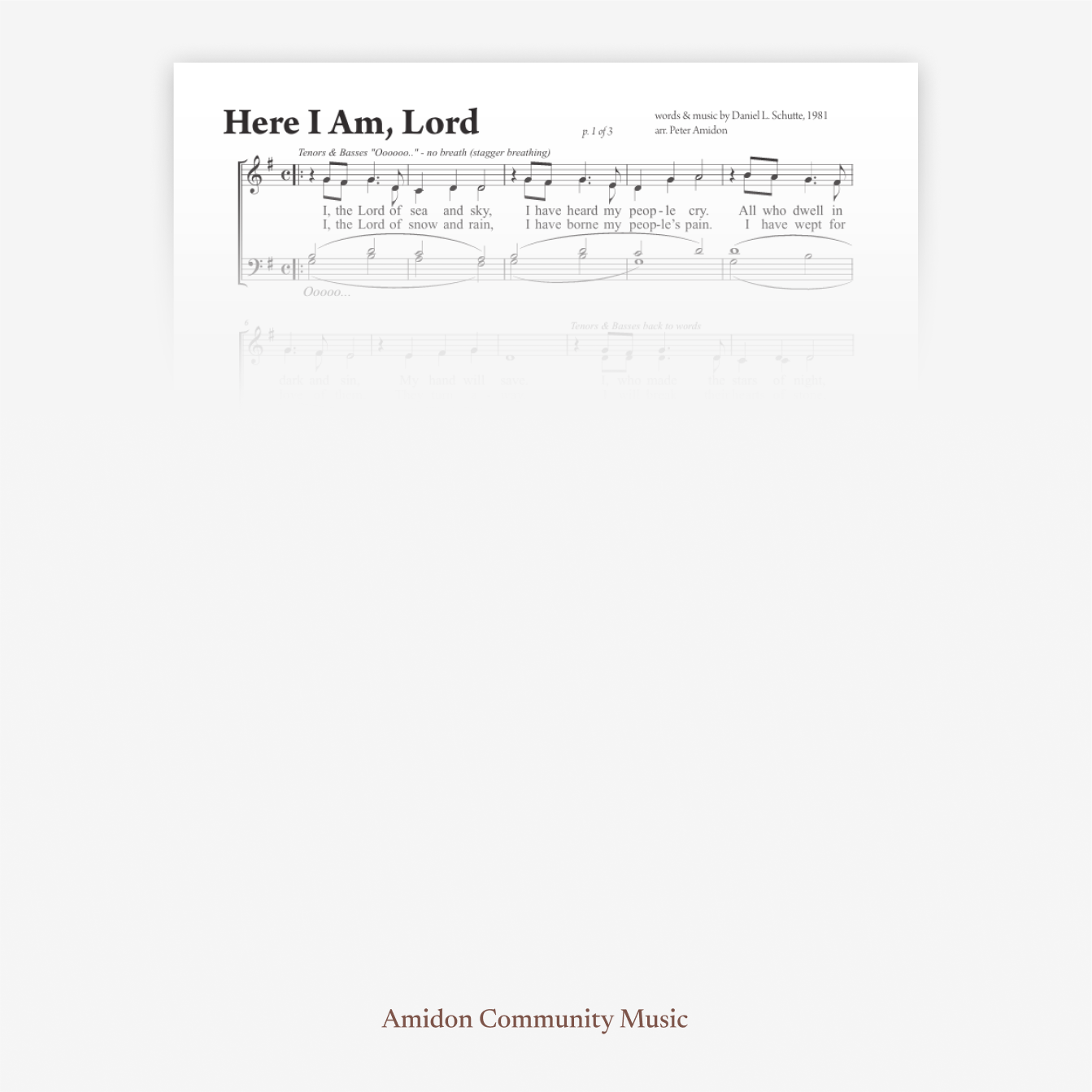 Here I Am Lord