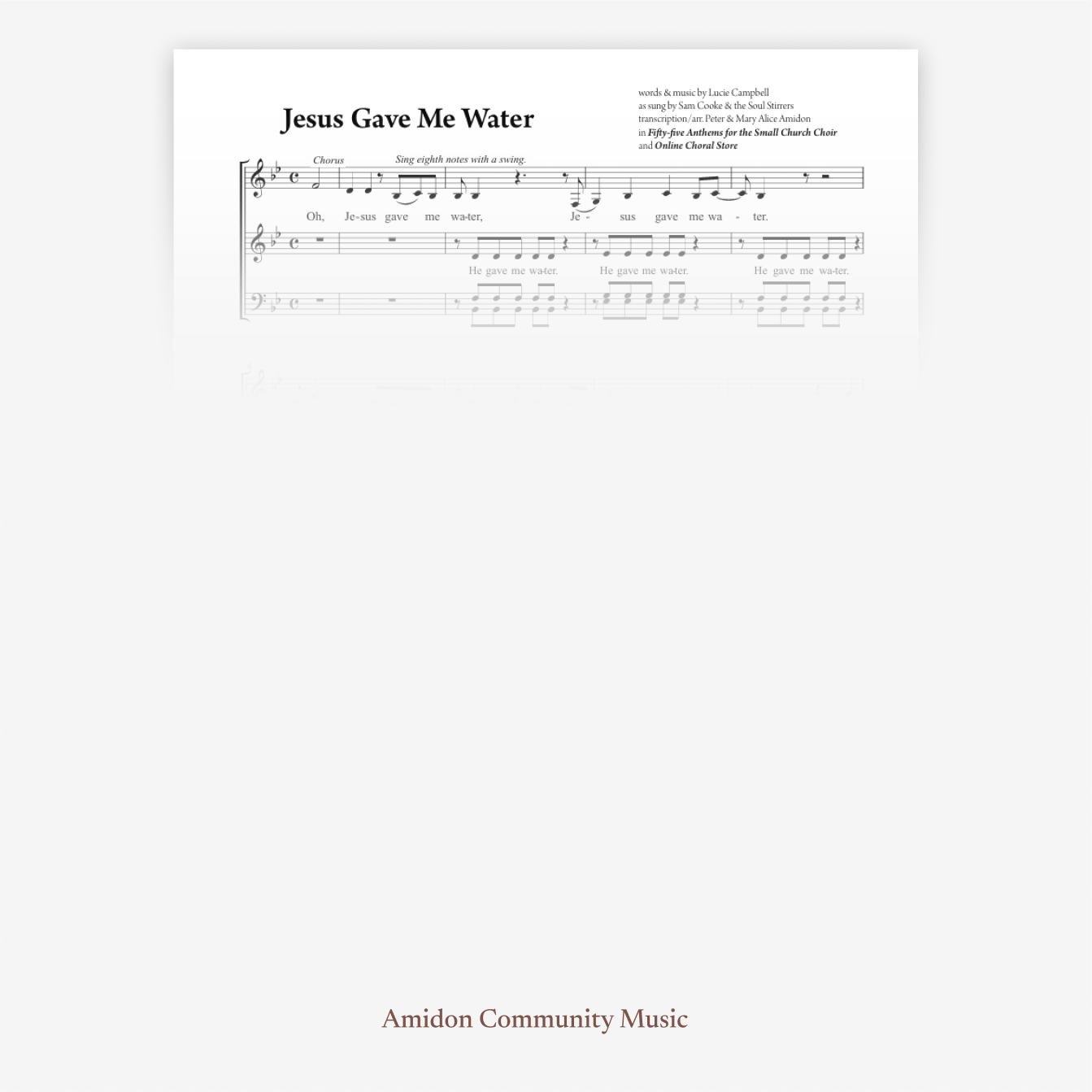 Jesus Gave Me Water