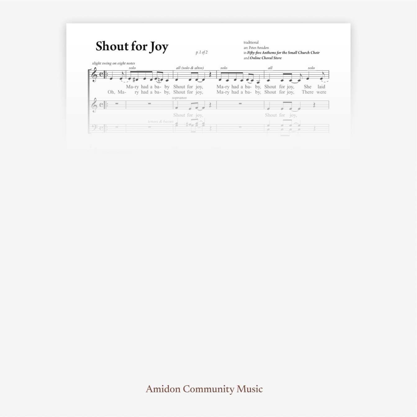 Shout for Joy