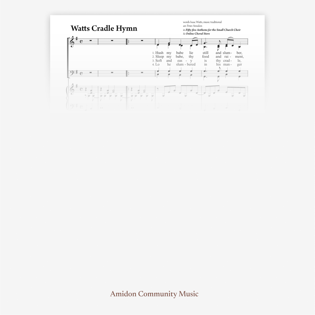 Watts Cradle Hymn